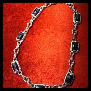 Costume jewelry purchase from Macy. Purple stones.